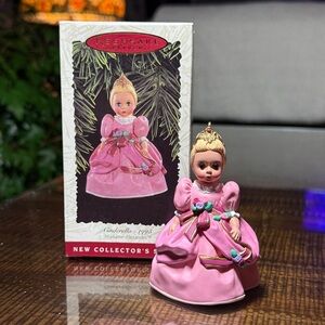 Madame Alexander Cinderella Doll Ornament - Pink and Gold